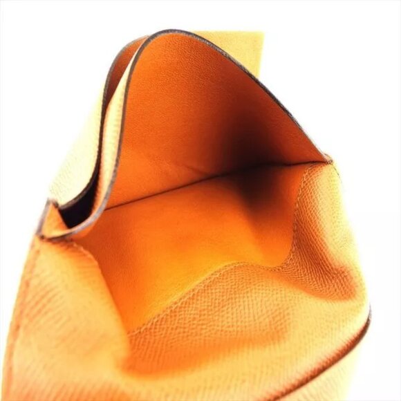 BVLGARI long bill crawling Classico logo leather Authentic USED - Picture 5 of 9